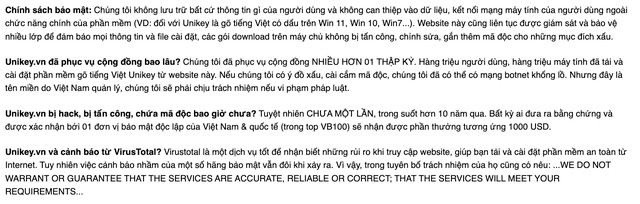 Những tuyên bố hùng hồn của Unikey.vn sau màn "tẩy trắng"