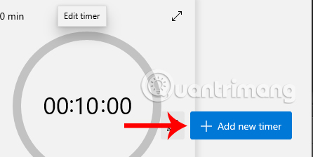 Biểu tượng “+ Add new timer”