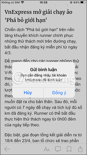 Bình luận trên VnExpress