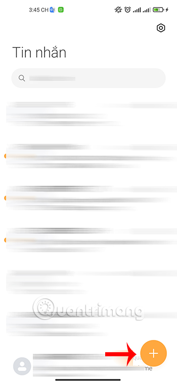 Giao diện Tin nhắn