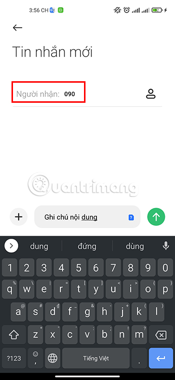 Tiến hành ghi chú nội dung
