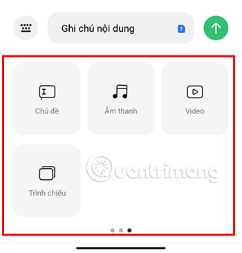 Ghi chú đa phương tiện trên ứng dụng Tin nhắn