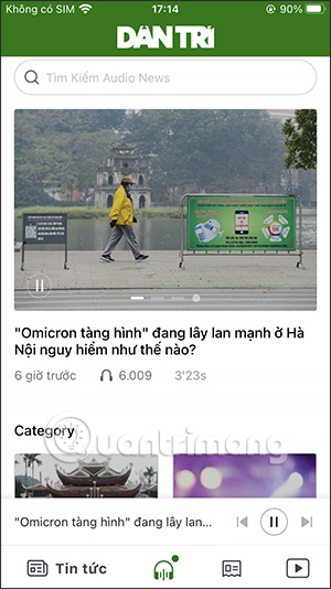 Nghe báo trên Dân trí