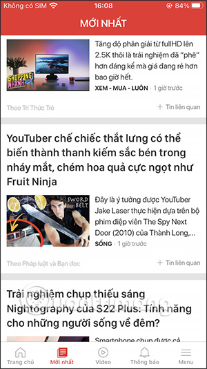 Mục thông tin Mới nhất GenK