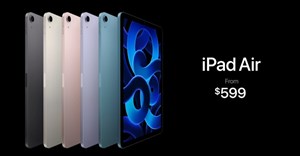 Apple trình làng iPad Air 2022, dùng chip M1 và kết nối 5G, giá từ 599 USD