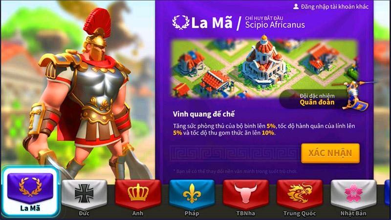 nên chọn nước nào để chơi ROK