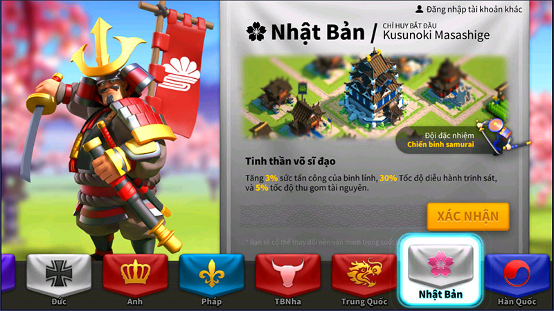 quốc gia nên chọn rise of kingdoms