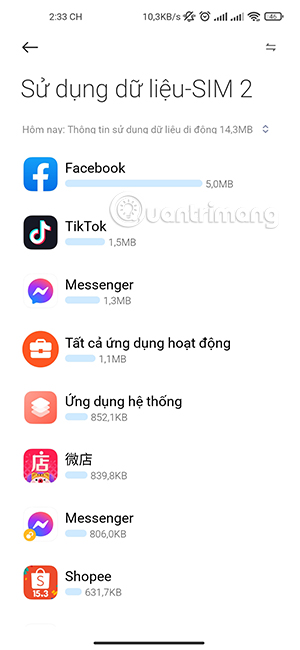 Xác định ứng dụng sử dụng dữ liệu lớn bất thường