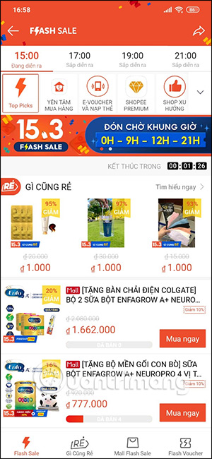 Chương trình sale hấp dẫn