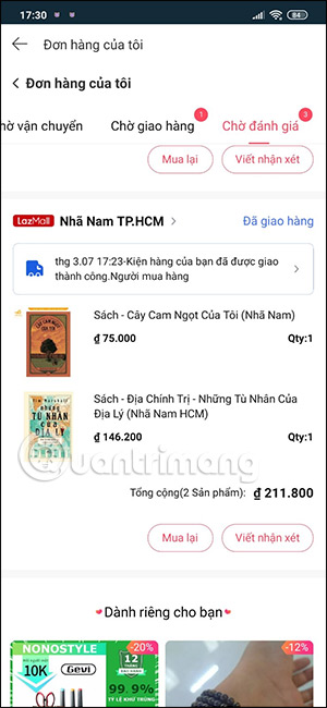 Theo dõi đơn hàng