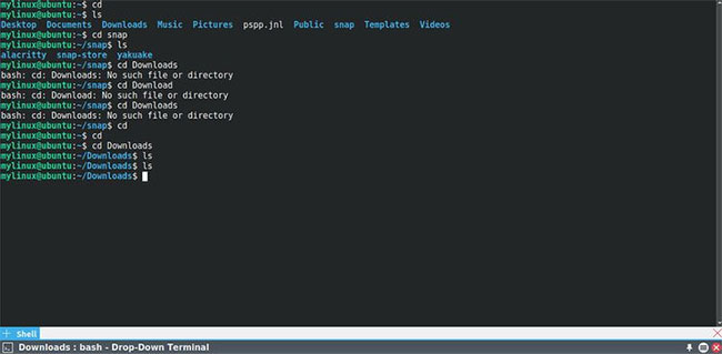 yakuake - Ứng dụng giả lập terminal dành cho Linux