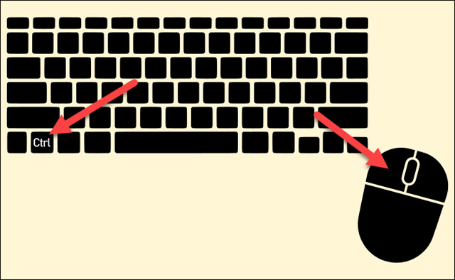  Ctrl + Nhấp chuột