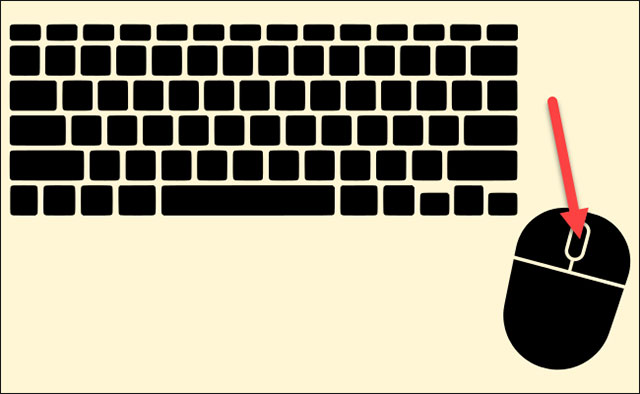 Sử dụng con lăn chuột