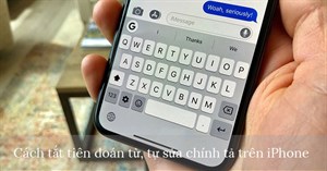 Cách tắt tiên đoán trên iPhone để máy không tự sửa chính tả, từ ngữ nữa