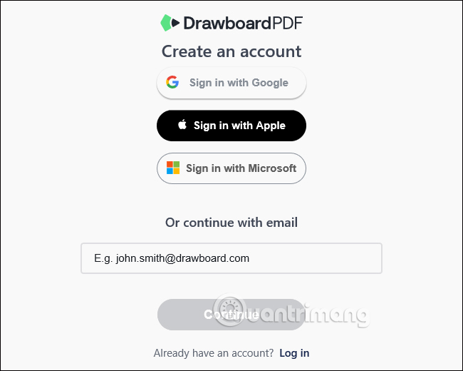 Đăng ký Drawboard PDF