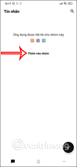 Thêm ứng dụng trên Notisave