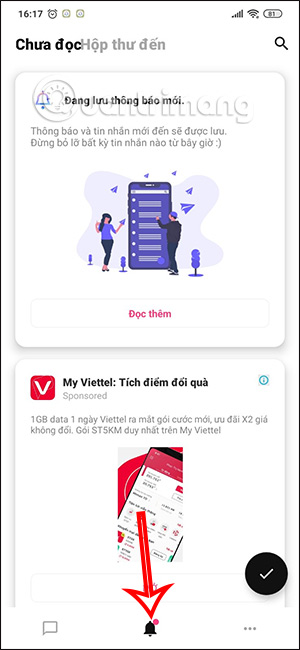 Quản lý ứng dụng trên Notisave