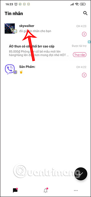 Tin nhắn Zalo đã thu hồi