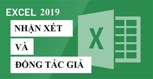 Excel 2019 (Phần 24): Nhận xét và Đồng tác giả