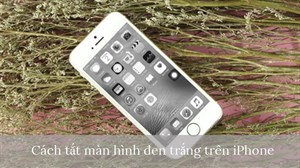 Cách sửa màn hình đen trắng trên iPhone