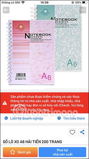 iCheck cung cấp thông tin