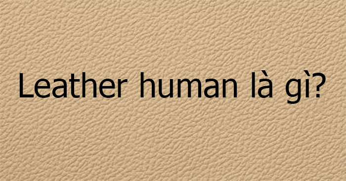 Leather human là gì?