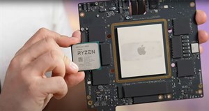 Chip M1 Ultra có kích thước gần gấp 3 lần so với CPU AMD Ryzen