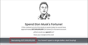 Trang web giúp bạn trải nghiệm tiêu sạch tài sản trị giá 217 tỷ USD của Elon Musk