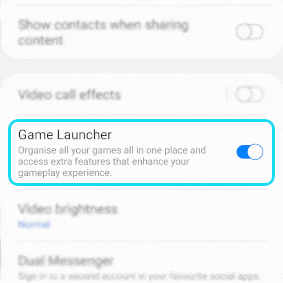 Turn on Game Launcher