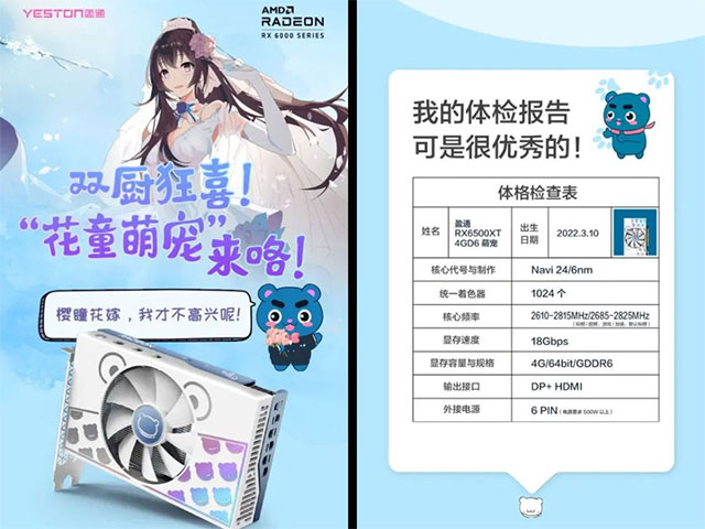 Radeon RX 6500 XT Sakura Hitomi 