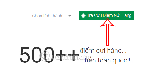 Tìm địa điểm GHTK