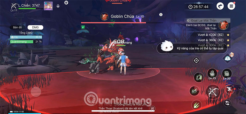 nâng cấp kỹ năng legend of neverland