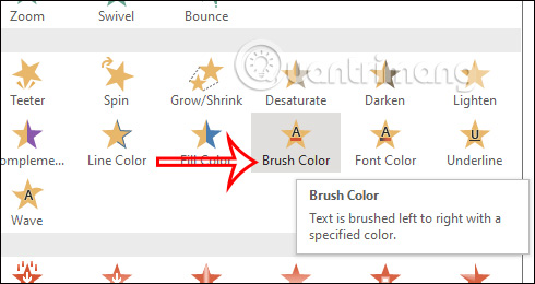 Hiệu ứng đổi màu chữ nhanh trong PowerPoint