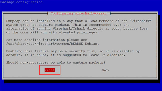 Cài đặt Wireshark trên Debian 11