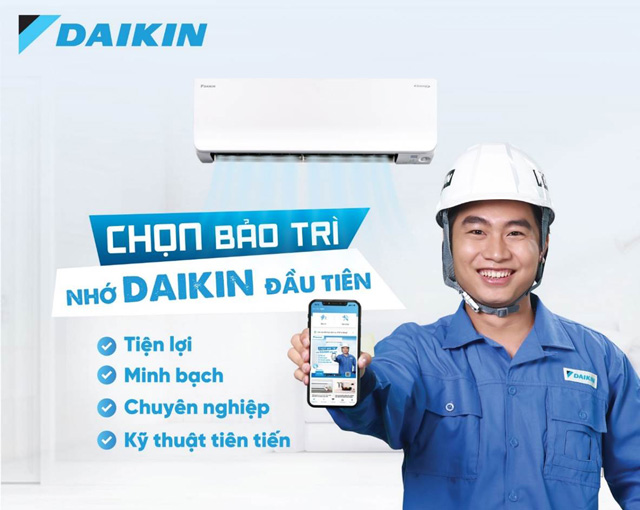 Daikin Vietnam là ứng dụng đặt lịch dịch vụ bảo dưỡng, sửa chữa điều hòa do chính Daikin phát triển.