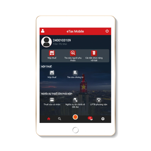 Tiến hành đăng ký sử dụng eTax Mobile trên thiết bị di dộng