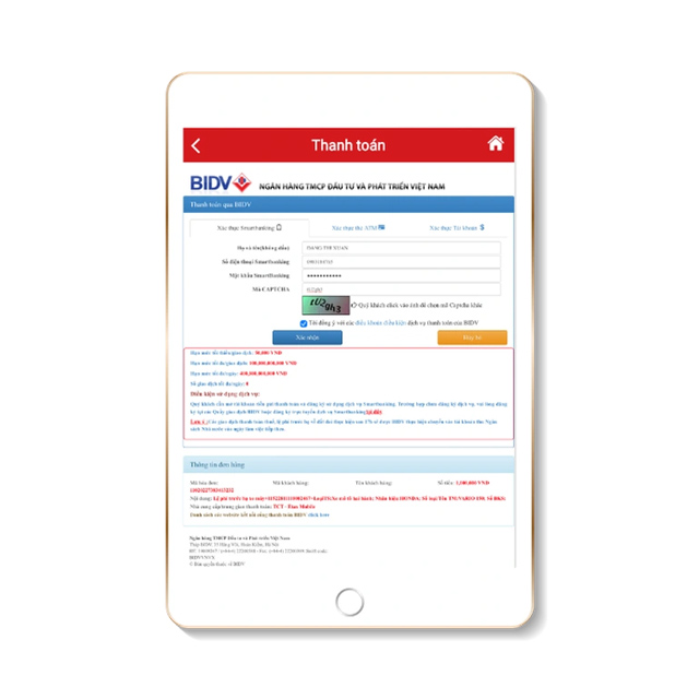 Tiến hành nộp thuế theo hình thức thanh toán qua ngân hàng trực tuyến