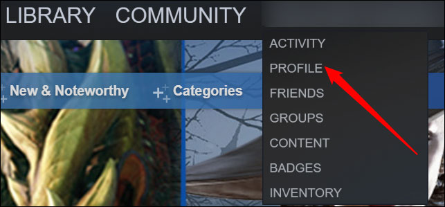 Bấm chọn mục “Profile”