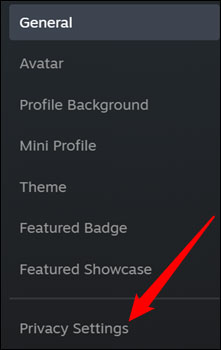 Nhấp vào “Privacy Settings”