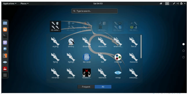 Kali Linux đi kèm với nhiều công cụ kiểm thử thâm nhập