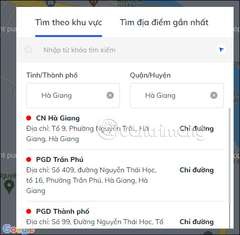 Các ngân hàng BIDV