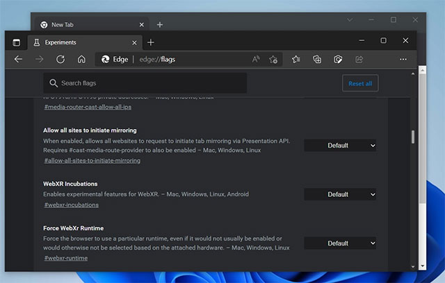 So sánh giữa các thanh cuộn mới có sẵn trong Microsoft Edge và các thanh cuộn cổ điển trong Chrome