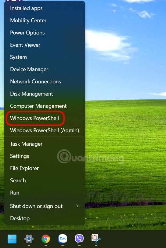 Mở Windows PowerShell