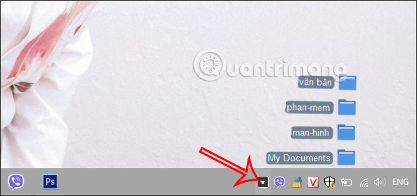 Nhấn Dock Folders