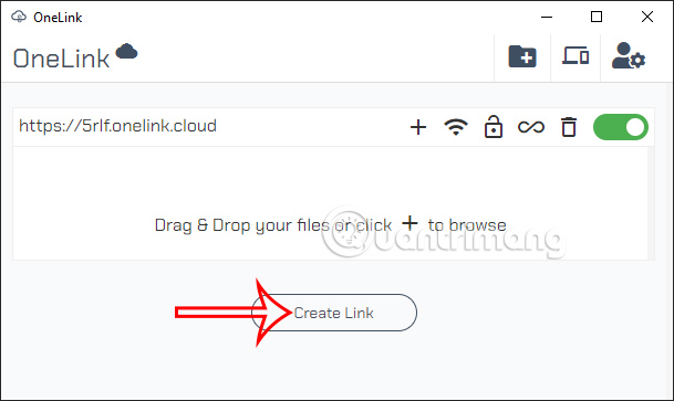 Tạo trang chia sẻ mới trên OneLink Cloud