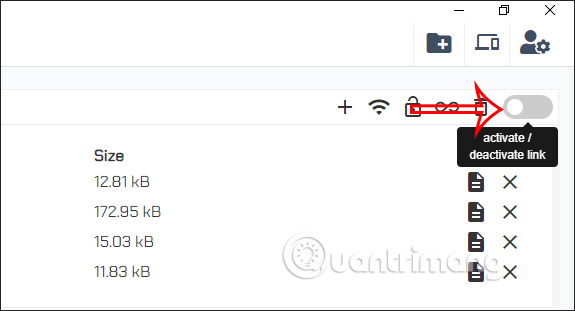 Tắt hoạt động link trên OneLink Cloud