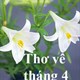 Thơ về tháng 4, thơ hay chào tháng 4
