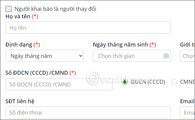 Thông tin xóa đăng ký tạm trú