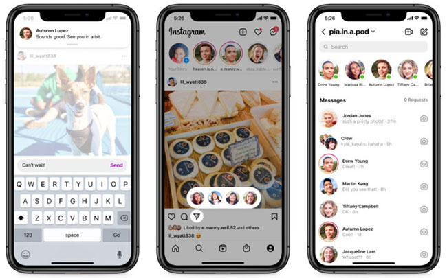 Instagram mang đến nhiều tính năng nhắn tin mới cho Instagram