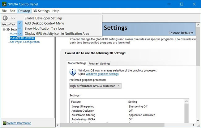 Cách sửa lỗi NVIDIA Control Panel biến mất trong Windows 11/10 - Ảnh minh hoạ 7